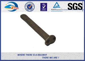 China Offset Head Metal Fence Railroad Track Spikes / Rail Screw Spikes wholesale