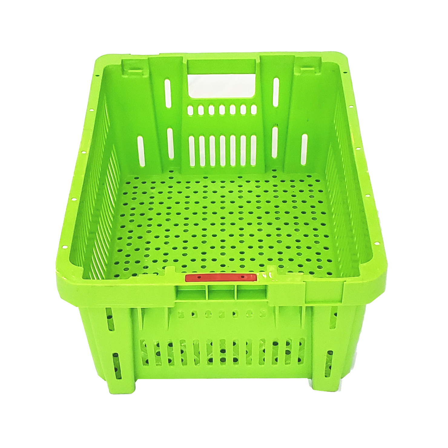Green Plastic Crate For Reusable Egg Transport Storage Solutions Industrial Collapsible