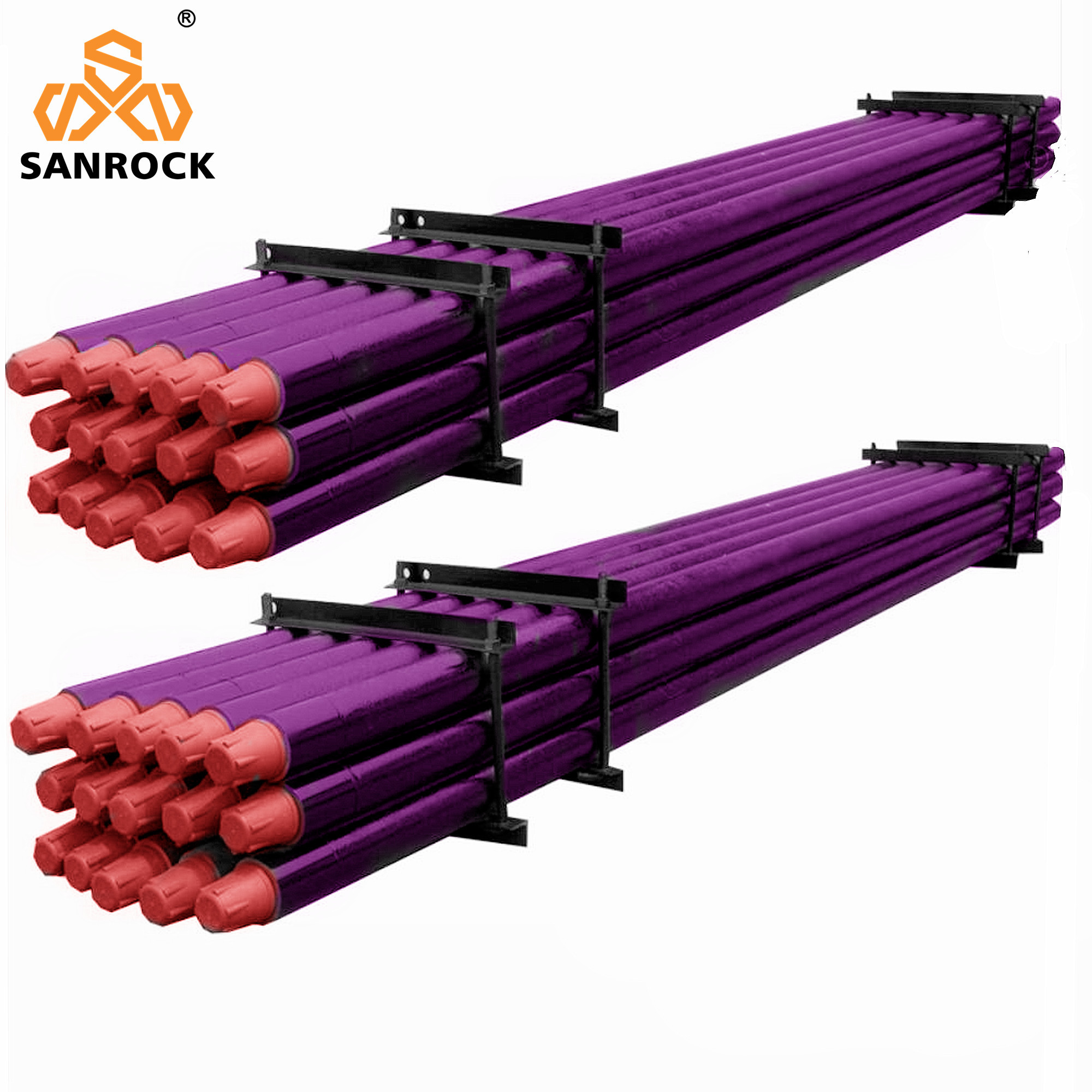High Strength 1.5m DTH Drill Pipe for Rock Blasting 76/89/102mm API Thread Water Well Drilling Rod