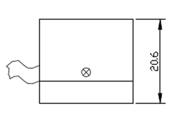 Magnetic Suction Dual Axis Accelerometer High Frequency Wide Measuring Range with temperature -40℃~+70℃