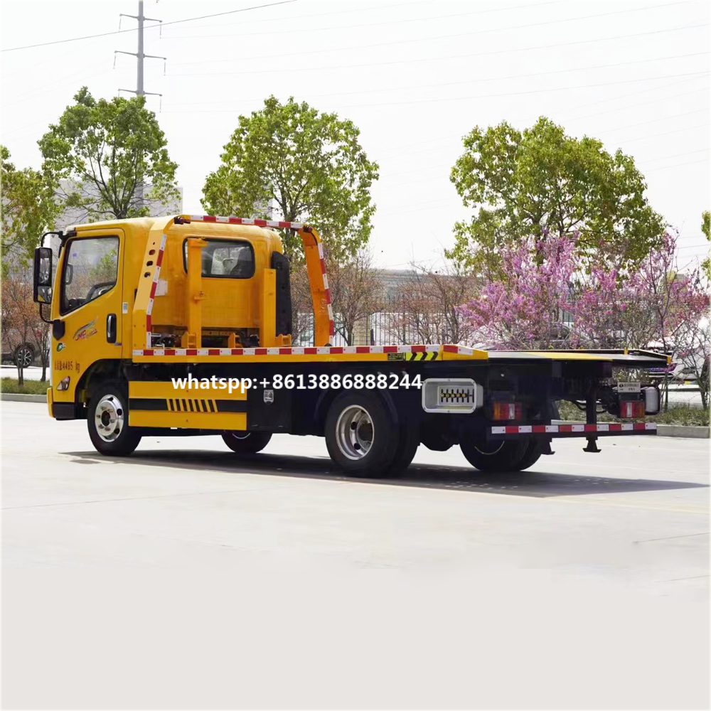 JMC 4*2 5 Tons Tow Truck Wrecker Obstacle Tow Tractor Truck Broken Car