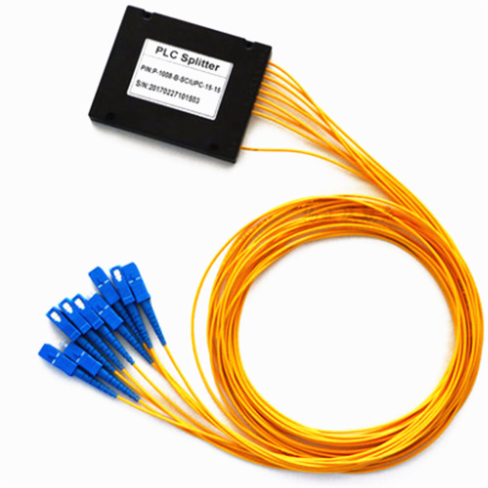1260-1650nm 1x2 1x4 1x8 1x16 PLC splitter 1x32 single mode APC steel tube fiber optical