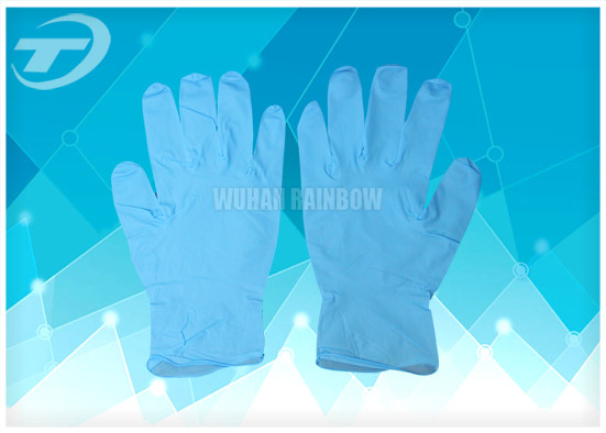 Nitrile Examination Medical Disposable Gloves White / Blue / Black , CE
