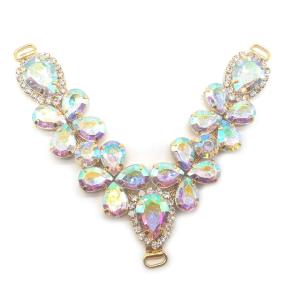 China Colored Rhinestones Shoe Decoration Accessories Sandal Decorative Chain wholesale