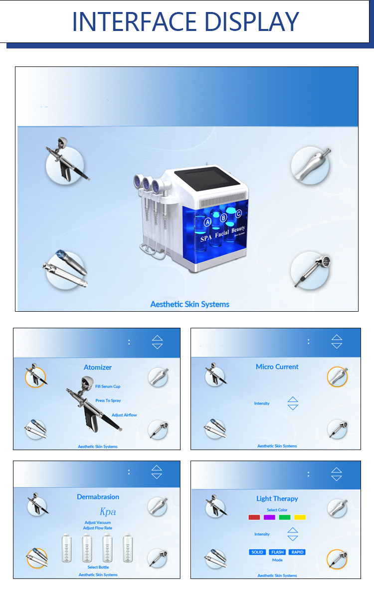 Spa Facial Hydra Beauty Machine 7 In 1 Korean Aqua Skin Care For Salon