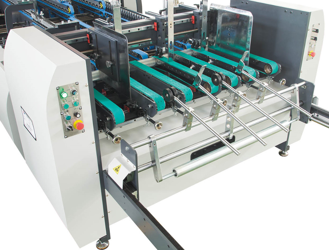 1mm-10mm Corrugated Box Folder Gluer Machine 250m/Min High Speed