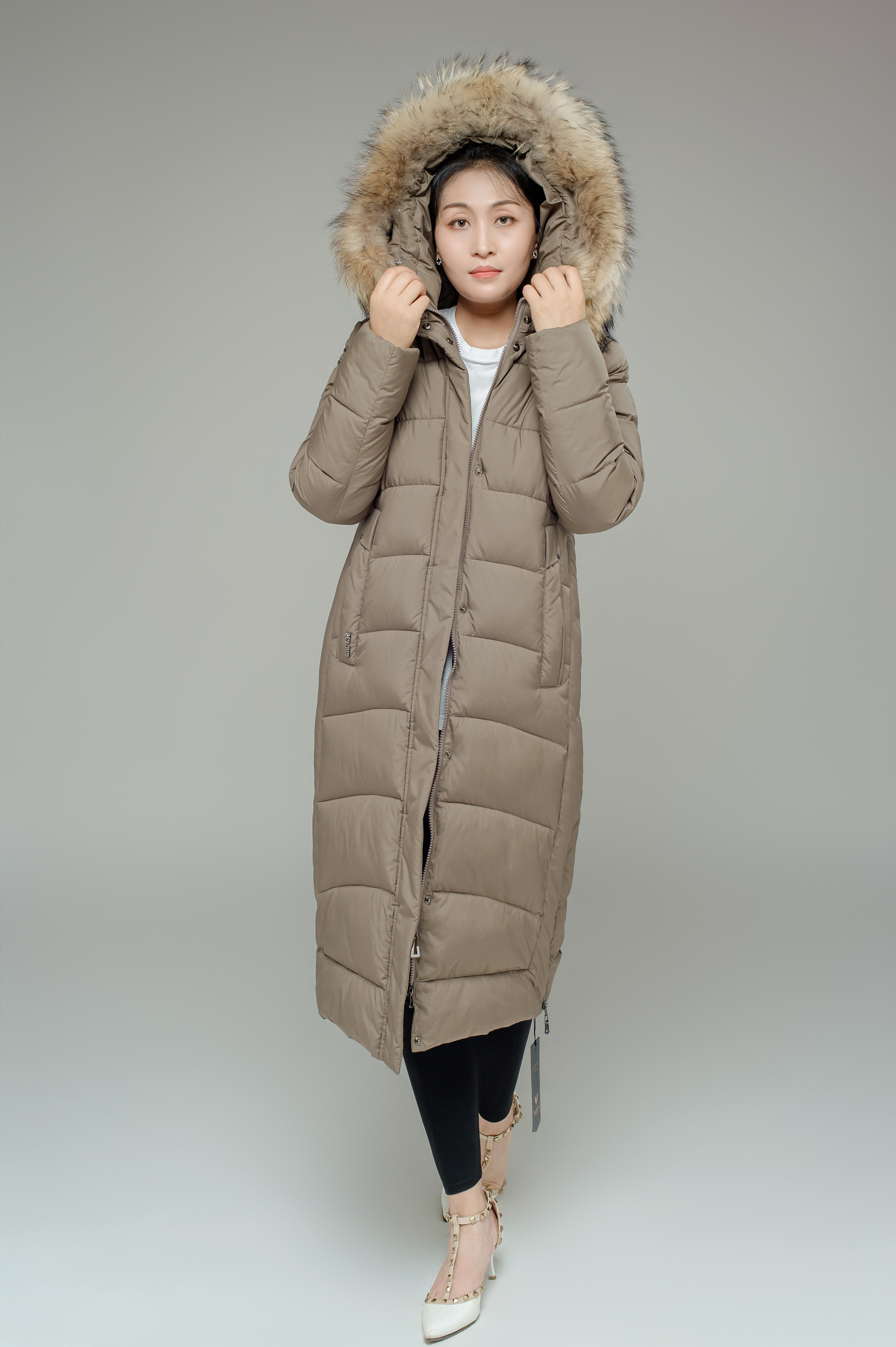 FODARLLOY 2022 SS Collection Women's Hooded Warm Winter Thicken Fleece SS Collection Long Coats