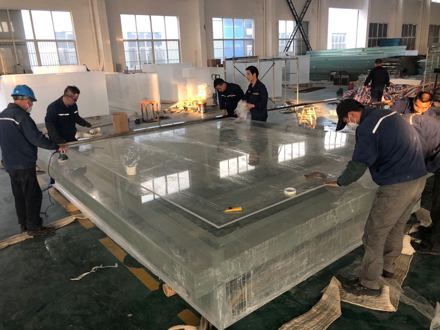 Acrylic Inground Fiberglass Pool Shell for Intex Indoor Swimming Pool Outdoor