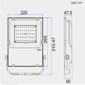 China IP65 Waterproof Outdoor Led Flood Light Fixtures 50W 120Lm/W 120° Beam Angle wholesale