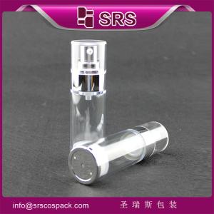 China 2015 hot sell airless bottle for skin care cream ,nice price and good quality plastic airless bottle wholesale