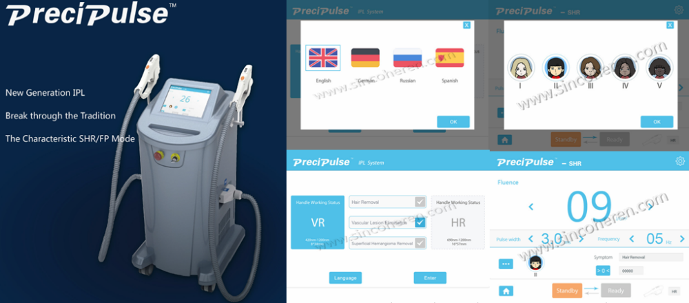 super ipl sincoheren monalisa diode laser epilation machine ipl