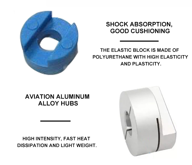 Clamp Type Oldham Aluminum Flexible Coupling For Servo Motor