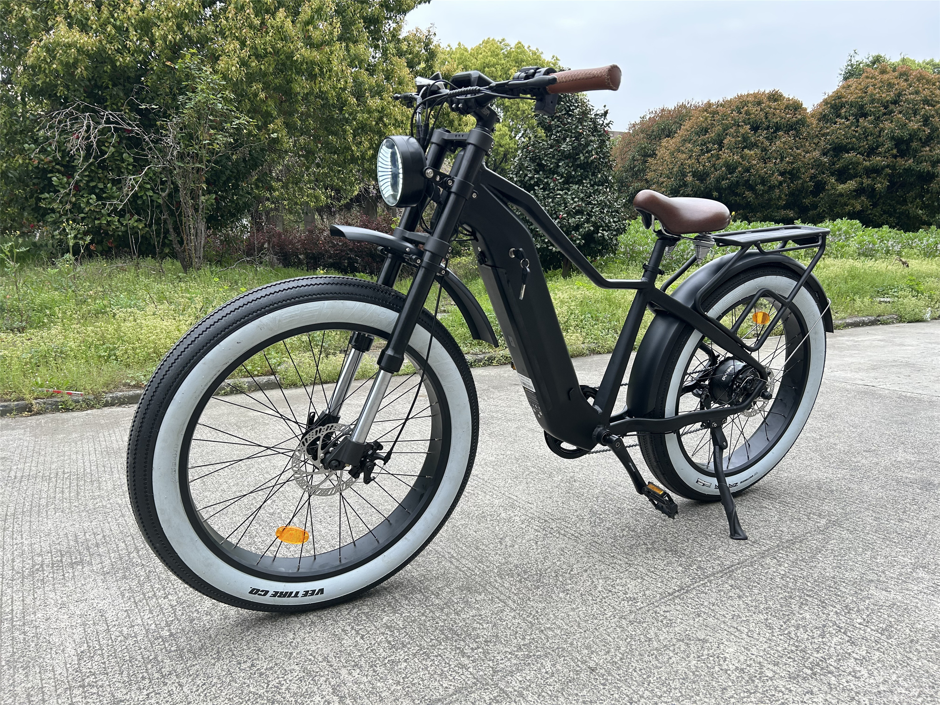 Integrated Battery Beach Cruiser Electric Bike 26 Inch 48V 750W MTB Ebike For Adult