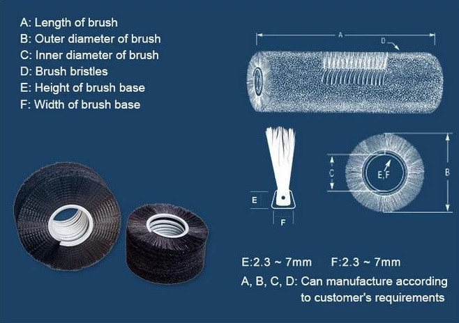 CE Stainless Steel 1.4mm Nylon Machinery Capsule Polishing Brush