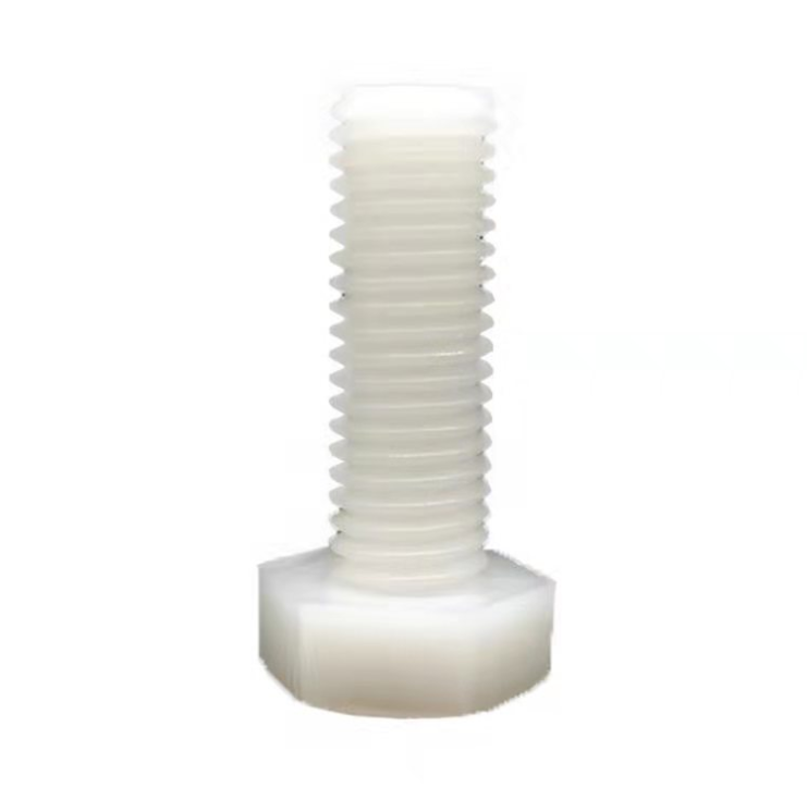 M6-170mm Nylon Screw Length Nylon Hex Bolt White Hexagon Head Insulated Plastic Bolt