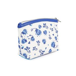 China Zipper Closure PU Leather Cosmetic Purse Bag wholesale