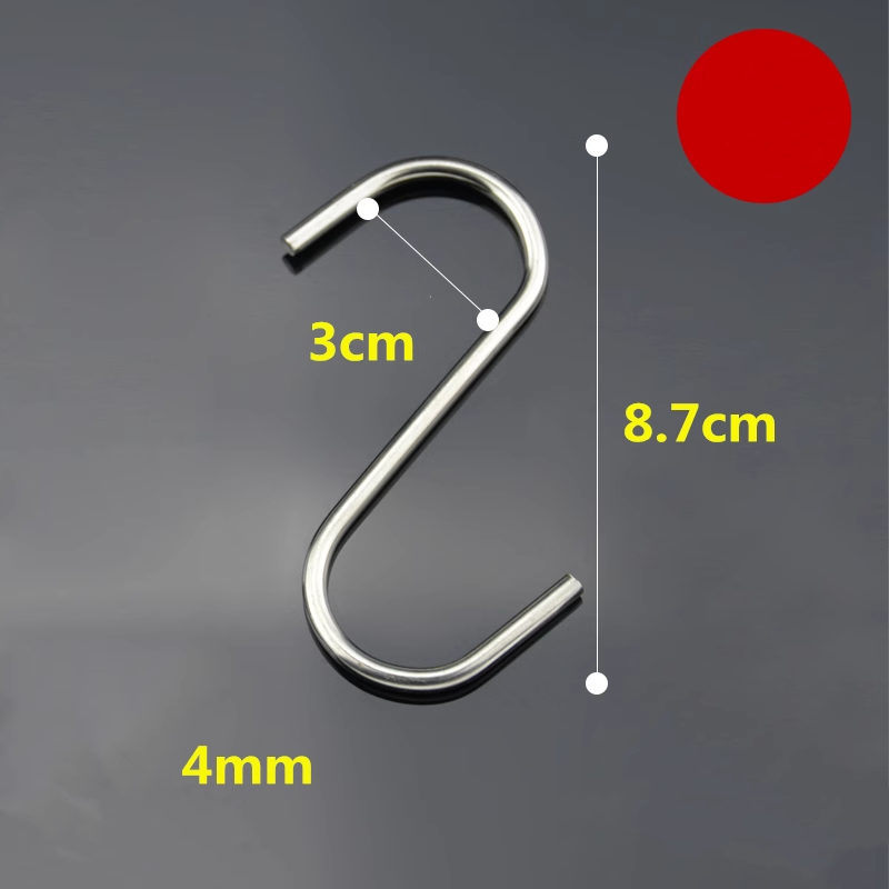 Stainless Steel Metal Hanging Heavy Duty Adhesive Wall Coat Hooks for Clothes M2.5 M3 M4 M5 M6 M8 M10 M12 M14 M16 M20