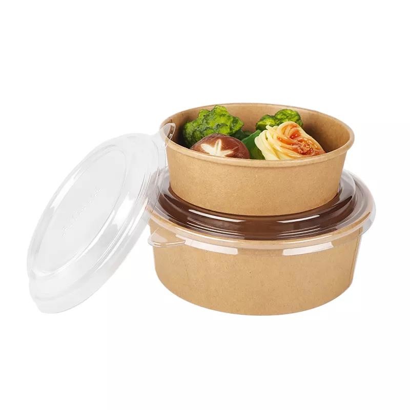 Disposable Custom Printed Fine Food Packaging Box Container Beverage Double PE 8 Oz Disposable Soup Bowls