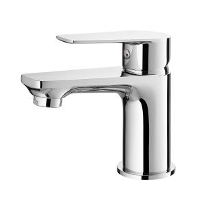 China Deck Mounted Brass Wash Basin Faucet Single Lever Scratches Resistance wholesale