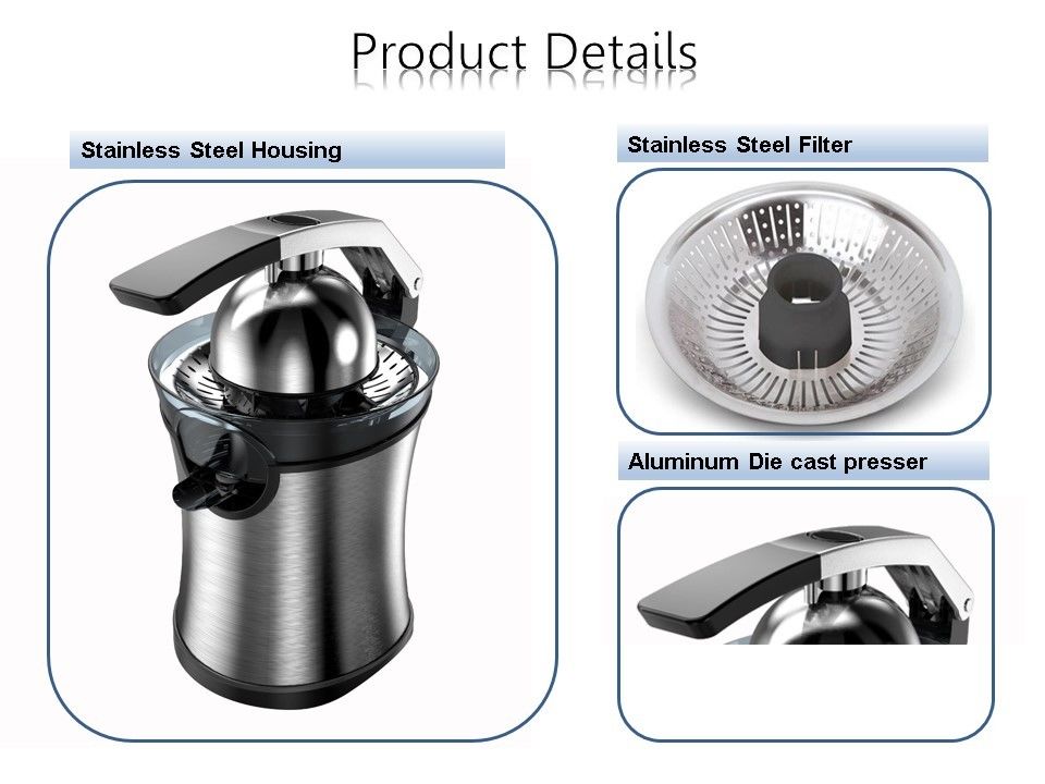 JC203 Citrus Press with Die cast Handed Arm Operation
