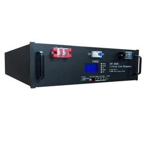 China Rack Mount 25.6V 48V 100 - 300AH Lithium Iron Battery wholesale