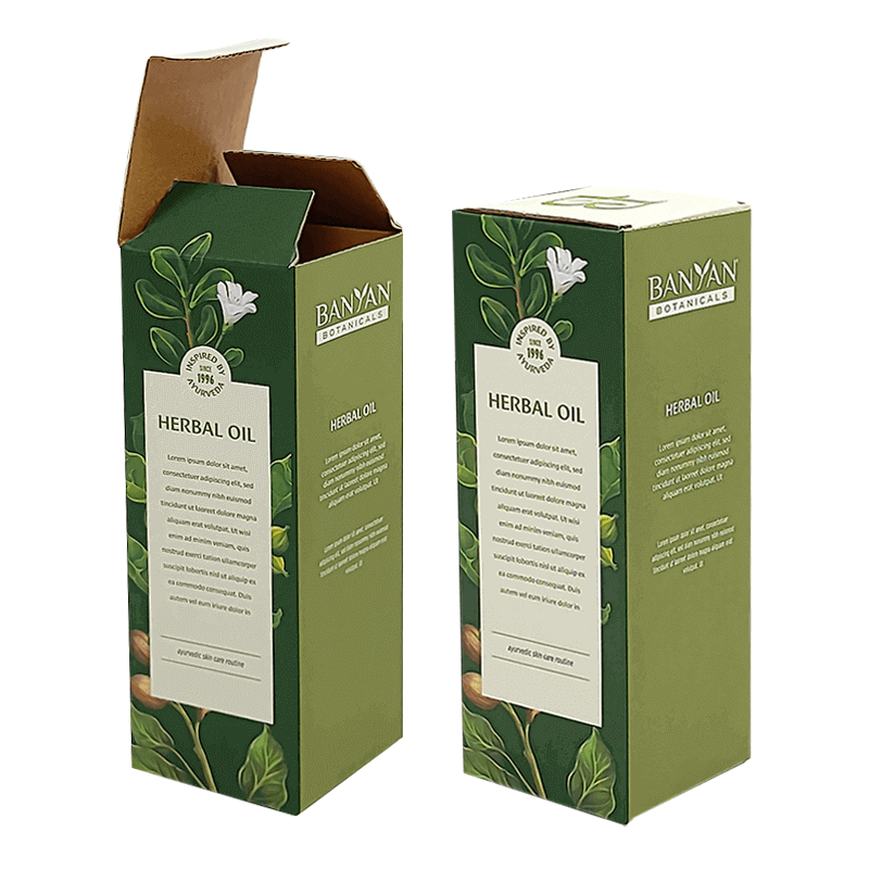 Foldable Luxury Paper Card Cosmetic Packaging Box for Reverse Tuck End Skincare