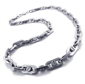 China New Fashion Tagor Stainless Steel Jewelry Casting Chain NecklaceS Collection PXN065 wholesale