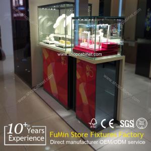 China Nice Looking glass jewelry display cabinet for shop wholesale