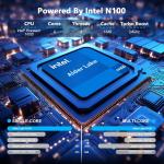N100 3.4Ghz Traditional Laptop Computers 15.6" IPS FHD Aluminum Body Windows11