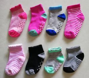 China Eco Friendly Casual Infant Baby Socks , Anti Slip Baby Ankle Socks Customized Color wholesale