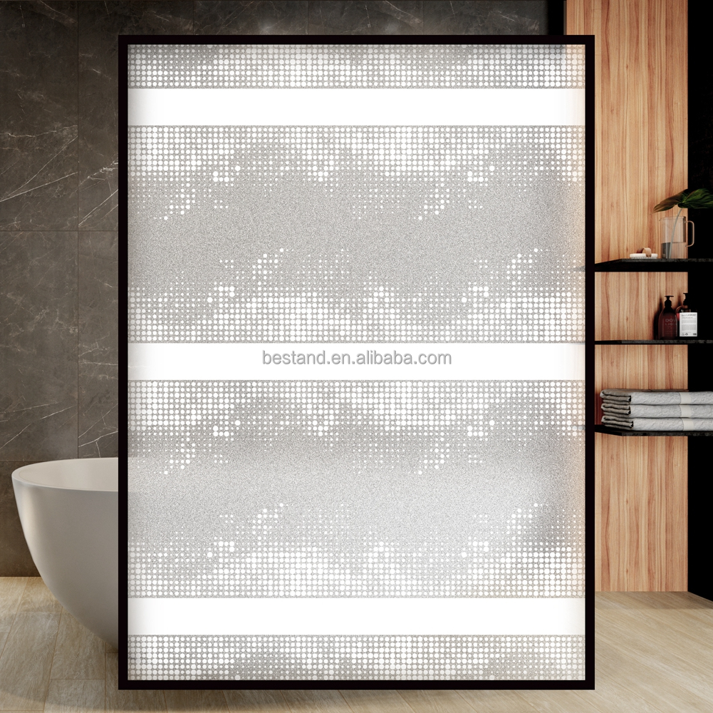 60cm Width Size Privacy-Enhancing Frosted Modern Design Solar Sticker for Home Window Tint Film