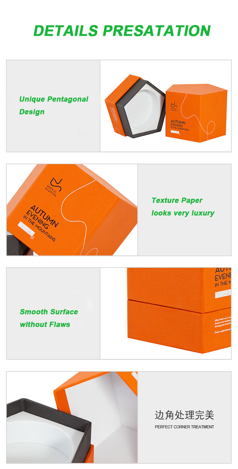 Irregular Creative Cardboard Box For Fragrance Lamp with Custom Design