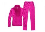 Pure Colour Velvet Youth Sports Uniforms , Long Sleeves Hooded Casual Sportswear