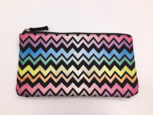 China Multi Color 6oz Canvas Women'S Makeup Bag , Waterproof Toiletry Bag 21.5*11.5cm wholesale