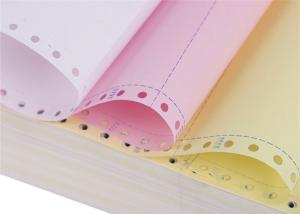 China 75mmx60mm 52 CFB White 3 Ply Printing Carbonless Paper wholesale