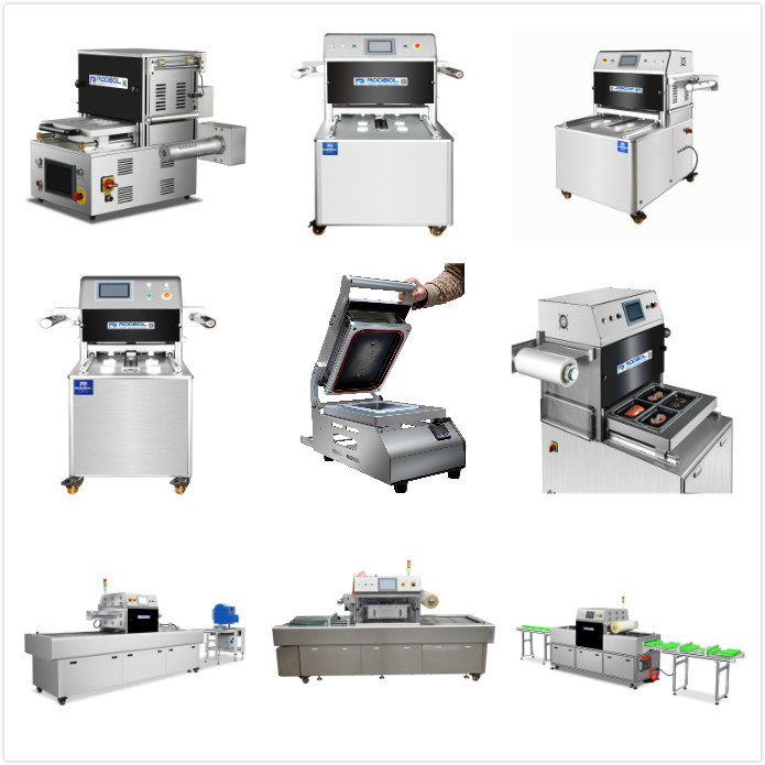 High Speed Horizontal Sealing Machine Vacuum Meat MAP Sealing Equipment