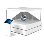Exhibition Hall Holographic Display Cabinet 270-Degree Transparent Design