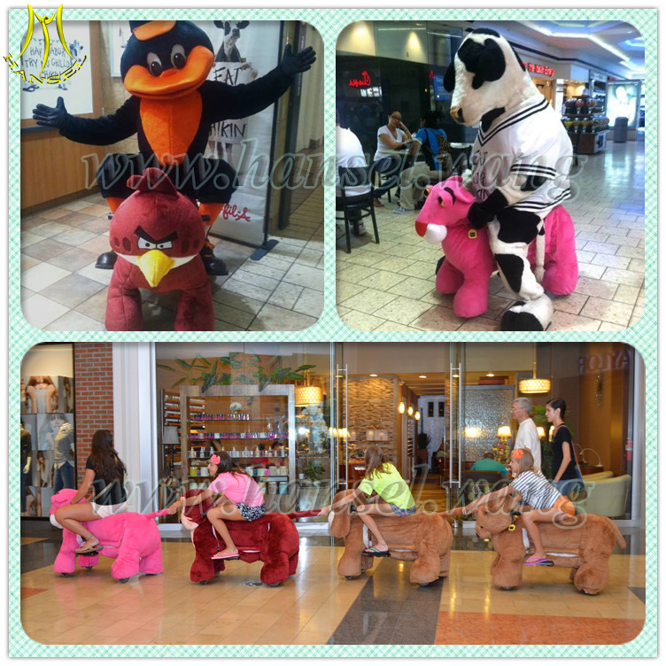 Hansel battery operated walking animal rides for mall