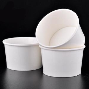 China Custom Colour Logo Disposable Cold Drink Virgin Paper 12oz Takeaway Salad Containers wholesale
