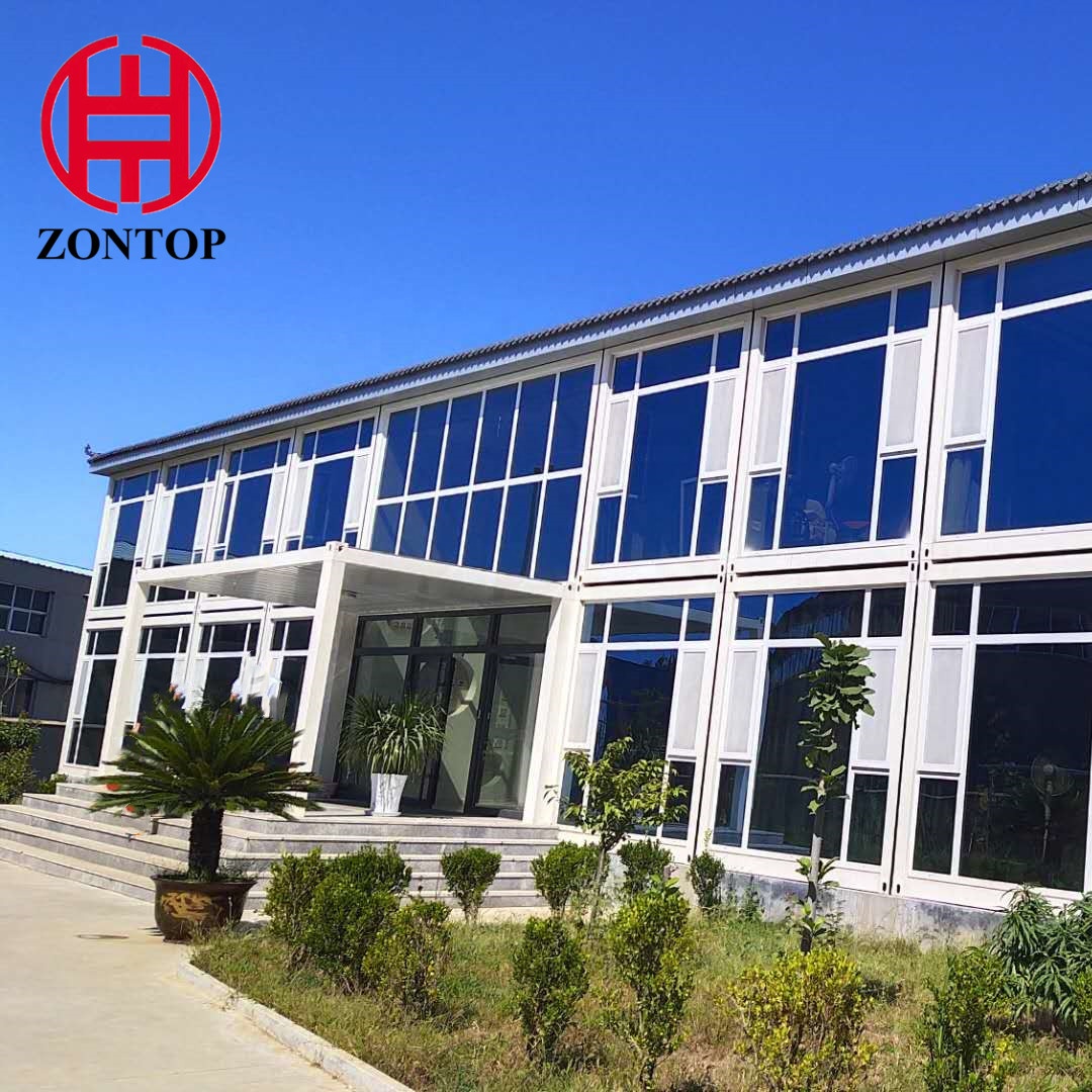 Zontop low cost detachable mobile customized size free style new design prefab 40ft container houses