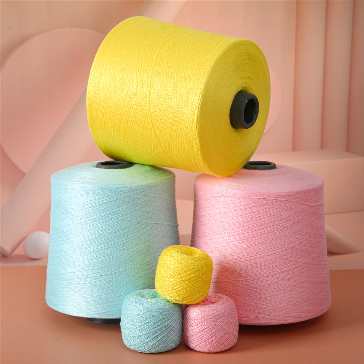 Anti Pilling Durable Core Spun Yarn Antibacterial For Sweaters
