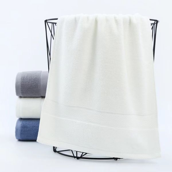 Custom White Bath Towel Set 70*140cm 100% Cotton Hotel Towel for Luxury Home Bathroom