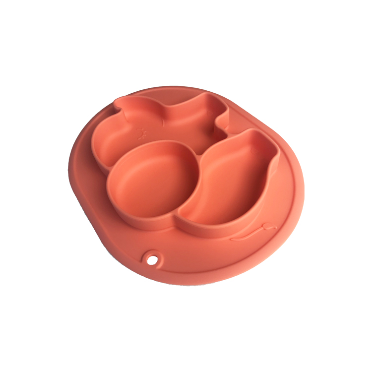 Food Feeding Elephant Silicone Baby Plates Customized Kids Dinning Plate Bpa Free