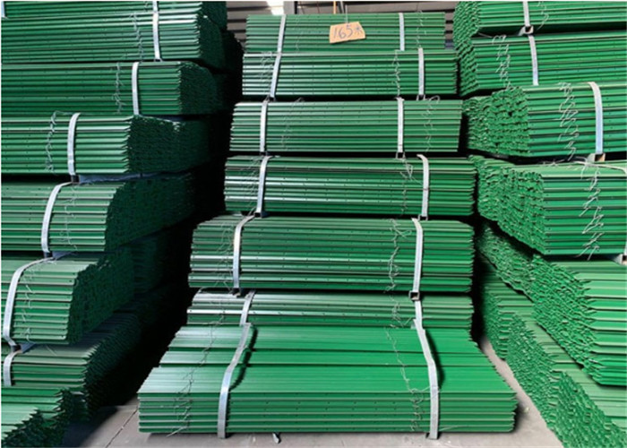 Huge Painted Green Color Farm Fence 7ft Metal Star Picket