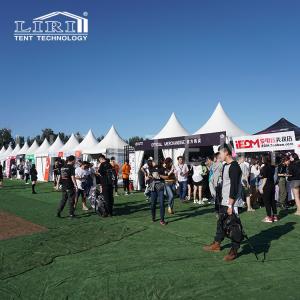 China 3x3m Aluminium Pagoda Tents With Plain PVC Sidewalls wholesale