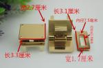 Guangdong Supplier Custom Gold & Gunmetal Color Metal Bag Accessories Twist Lock