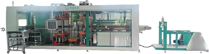 Blister Vacuum Forming Machine Full Automatic 3 Stations Positive Negative Pressure