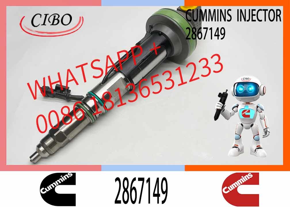 Fuel Injector 2867149 for Cummins K19 KTA19 QSK19 Diesel Engine