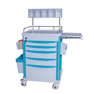 China CE Certified Four Wheel Plastic Hospital Emergency Trolley wholesale