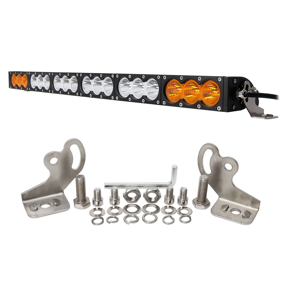 H Style 180W White to Yellow Color 18pcs 10W CREE LED LIGHT BAR 6000K 10-30V Combo Beam,Flood Beam, Spot beam